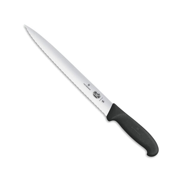 Victorinox Fibrox Handle Carving Knife Serrated Pointed 25cm