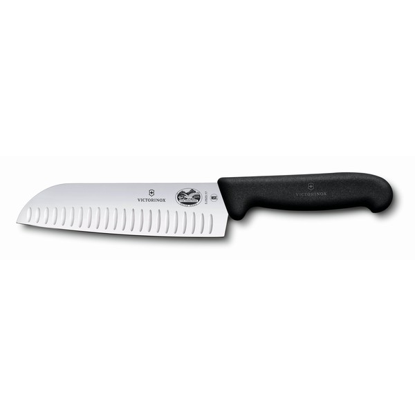 Victorinox Fibrox Handle Santoku Knife Fluted 17cm