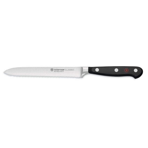 Wusthof Classic Serrated Utility / Sausage Knife 14cm