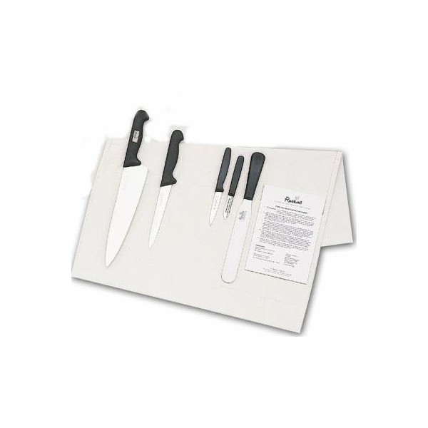 Knife Set Giesser Medium With 25cm Cooks Knife In Cotton Wallet