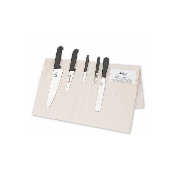 Knife Set Victorinox Medium With 20cm Deep Cooks Knife In Cotton Wallet