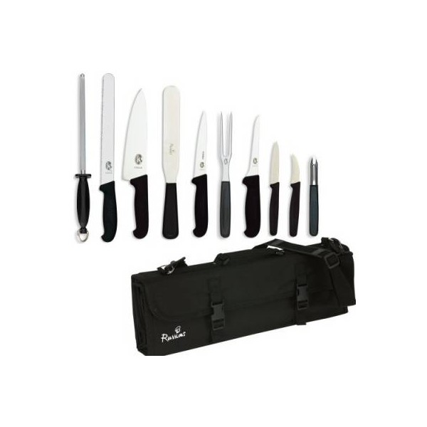 Knife Set Victorinox Large With 20cm Deep Cooks Knife In KC210 Case
