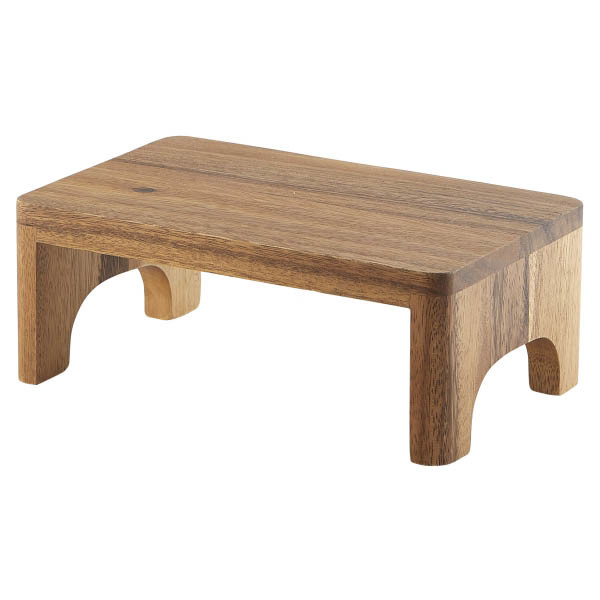 Acacia Wood Buffet Riser GN1/4 26.5cm X 16.3cm X 10cm