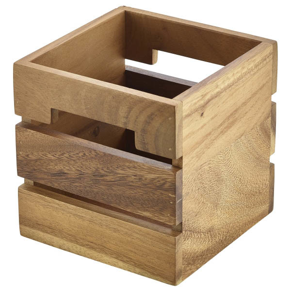 Acacia Wood Box / Riser GN 1/4 15cm x 15cm x 15cm