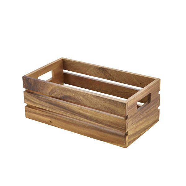 Acacia Wood Box / Riser GN 1/3 32.5cm x 18cm x 12.3cm