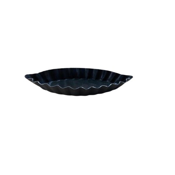 Patty Tin / Barquette / Boat Mould Oval Non-Stick   85mm X 35mm Fluted
