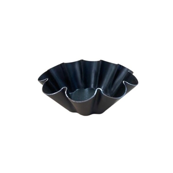 Tin Brioche Non-Stick 10 Flutes 75mm