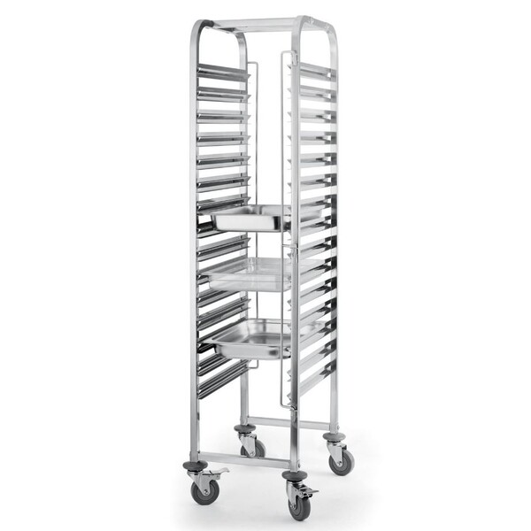 Racking Trolley S/S GN1/1 15 Level 390mm (w) X 550mm (d) X 1710mm (h) Self Assembly