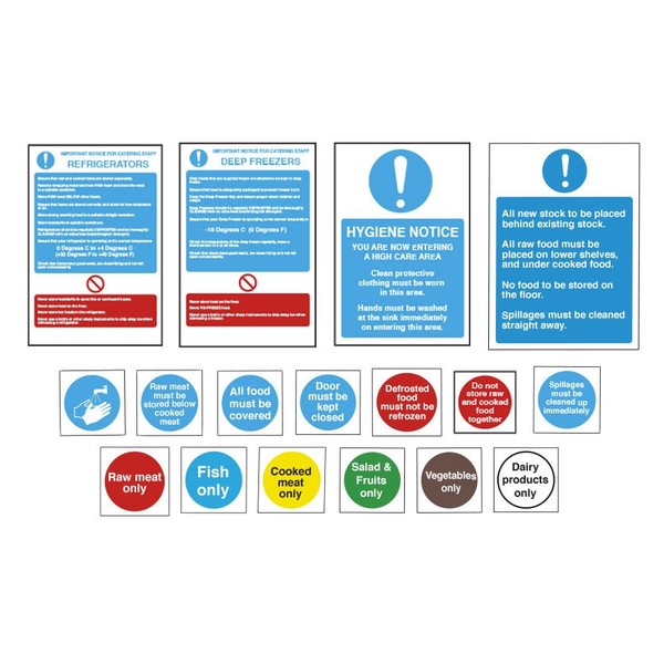 Hygiene Sign Catering Pack Food Storage