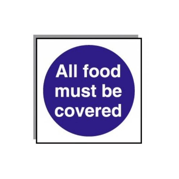 Food Hygiene Sign All Food Must Be Covered