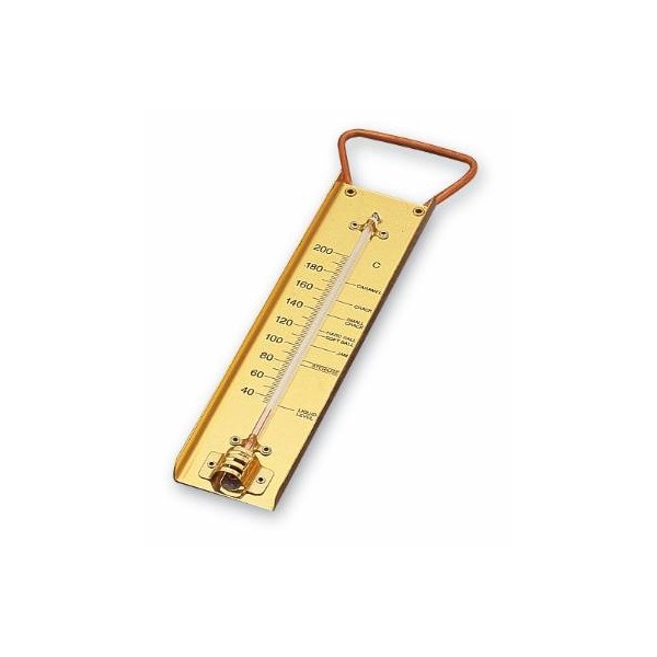 Traditional Sugar / Jam Thermometer Brass