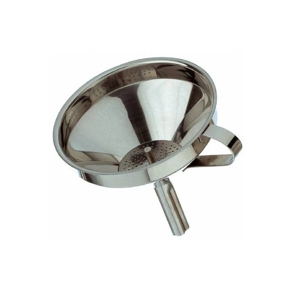 Funnel S/S With Handle & Removeable Strainer 12cm Dia