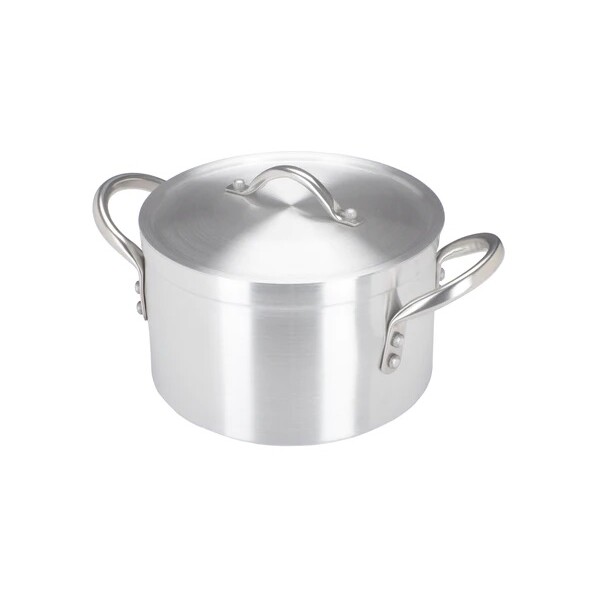 Stewpan Aluminium Medium Duty With Lid 28cm 11.5lt