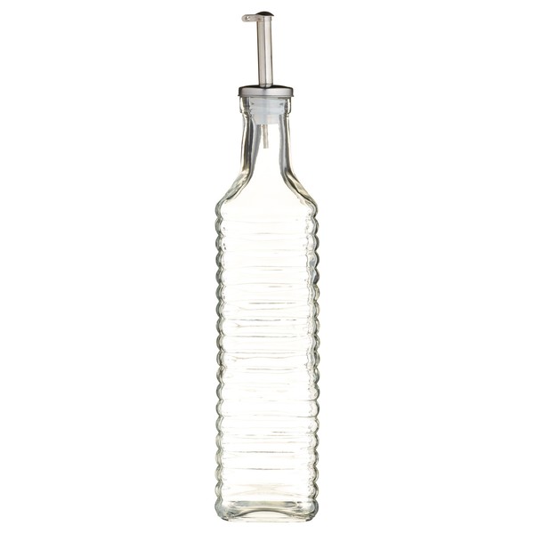 Ridged Glass Oil Bottle 550ml
