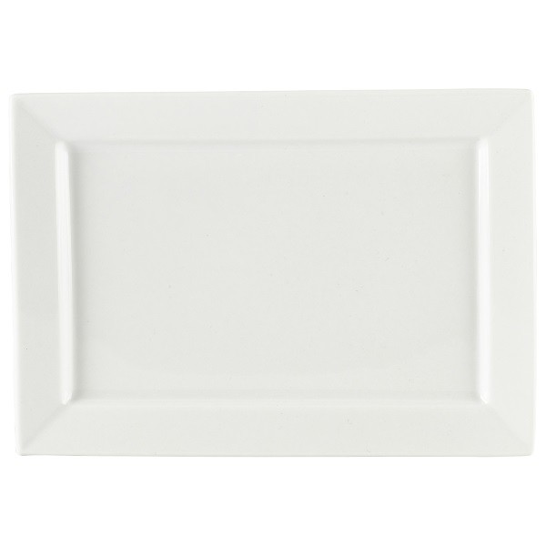 Genware Porcelain Rectangular Plate 24cm x 17cm (Box of 6)