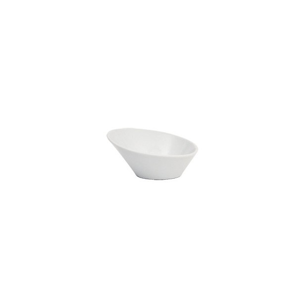 Genware Porcelain Oval Sloping Bowl 16cm (Box of 6)