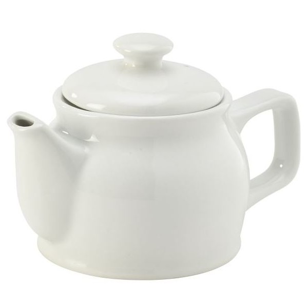 Genware Porcelain Tea/coffee Pot 31cl / 10.91 Oz (Box of 6)