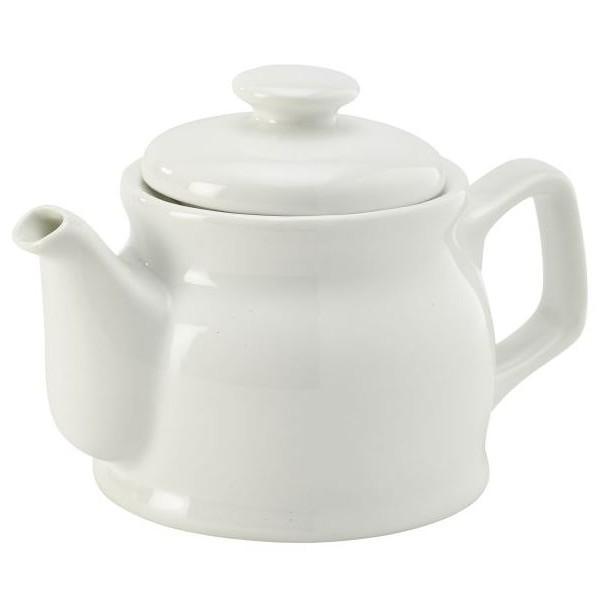 Genware Porcelain Tea/coffee Pot 45cl / 15.84oz (Box of 6)