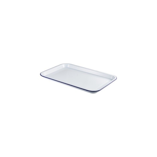 Enamel Serving Tray 33.5cm x 23.5cm x 2.2cm