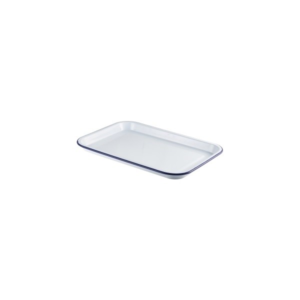 Enamel Serving Tray 38.2cm x 26.4cm x 2.2cm