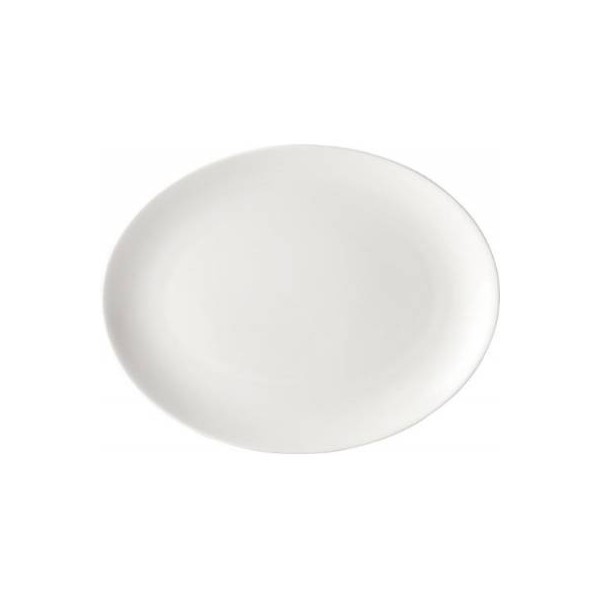 Pure White Porcelain Oval Plate 30cm (Box of 18)
