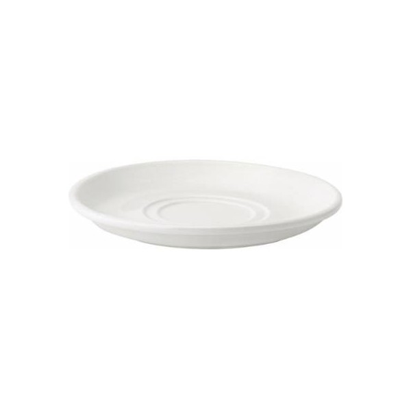 Pure White Porcelain Double Well Saucer 15cm For TU706 Cup & TU721 Stacking Cup (Box of 24)
