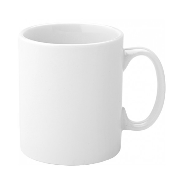 Pure White Porcelain Economy Straight Sided Mug 34cl / 11.96oz (Box of 12)