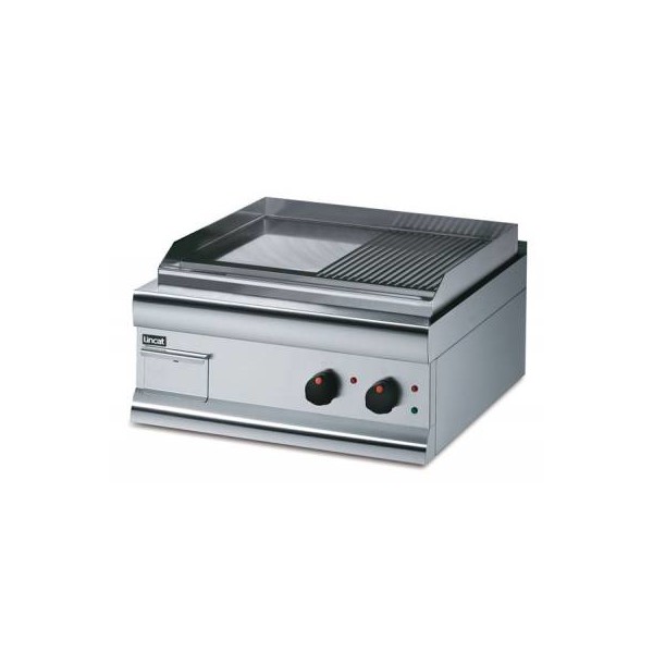 Lincat Gs6/tr Half Ribbed Electric Griddle 330mm (h) X 600mm (w) X 600mm (d) 4kw Dual Zone