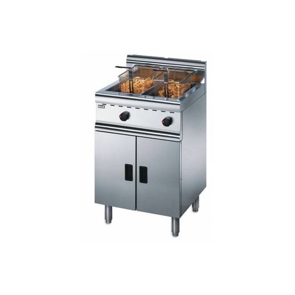 Lincat J10/n Free Standing Natural Gas Twin Tank Fryer 2 X 12ltr With 2 Baskets 2 X 21.7kw