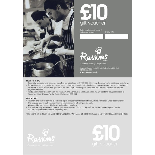 Russum Gift Voucher £10.00