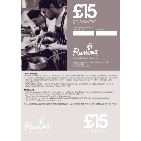 Russum Gift Voucher £15.00