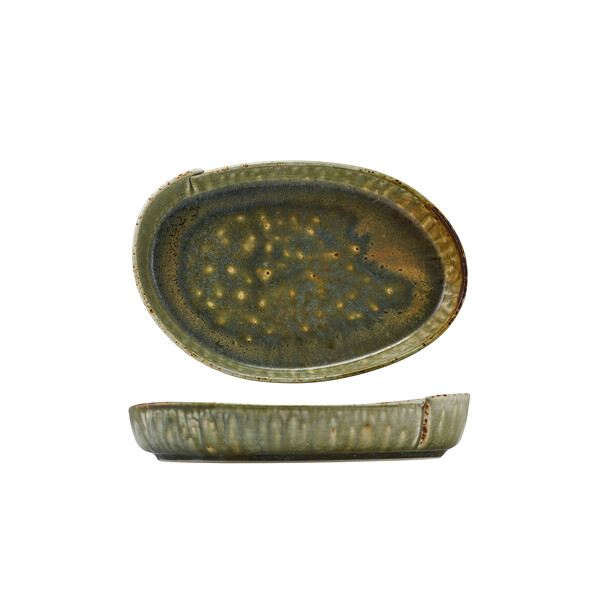 Kozo Porcelain Midori Oval Plate 23cm (Box of 6)