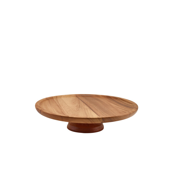 GenWare Acacia Wood Cake Stand 33 x 8cm