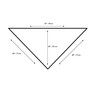 Neckerchief Small Check Triangular Poly/Cotton