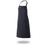 Bib Apron  Butchers Stripe 28" X 33" Self Neck Band