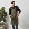Barley Contrast Stitch Sustainable Bib Apron