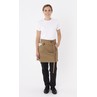 Le Chef Prep DE115 Khaki Heavy Duty Cotton Canvas Waist Apron