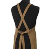 Le Chef DE109T Crossover Bib Apron Khaki Canvas