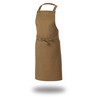 Le Chef DE109T Crossover Bib Apron Khaki Canvas