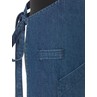 Le Chef DE110 Statement Denim Bib Apron With Leather Neck Strap