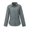 Chambray Blouse Roll Sleeve