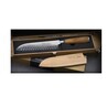 Katana Saya Olive Wood Handled Santoku Knife 12cm (KSO-01)