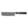 Katana Saya Smoke Ebony Wood Handled Nakiri Knife 18cm (KSM-03)