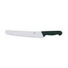 Smithfield 25cm Serrated Pastry Knife Black Samprene Handle