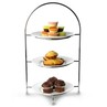 Chrome Plate Stand 3 Tier 42cm To Hold 3 X 23cm Plates