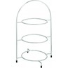 Chrome Plate Stand 3 Tier 42cm To Hold 3 X 23cm Plates