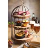 Birdcage Plate Stand Aged Copper 37cm To Hold 3 X 23cm Plates