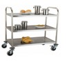 Trolley 3 Tier S/S Flat Packed 92cm X 53cm X 86cm