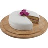 Hevea Wood Reversible Cake Plate 33cm Dia