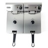 Hendi Twin Tank Electric Fryer 2 X 8ltr - 55cm (w) X 43cm (d) X 34.5cm (h)